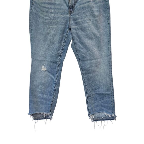 J. CREW Jeans Slim‎ Boyfriend Raw Hem Size 31Light Wash - Picture 5 of 6